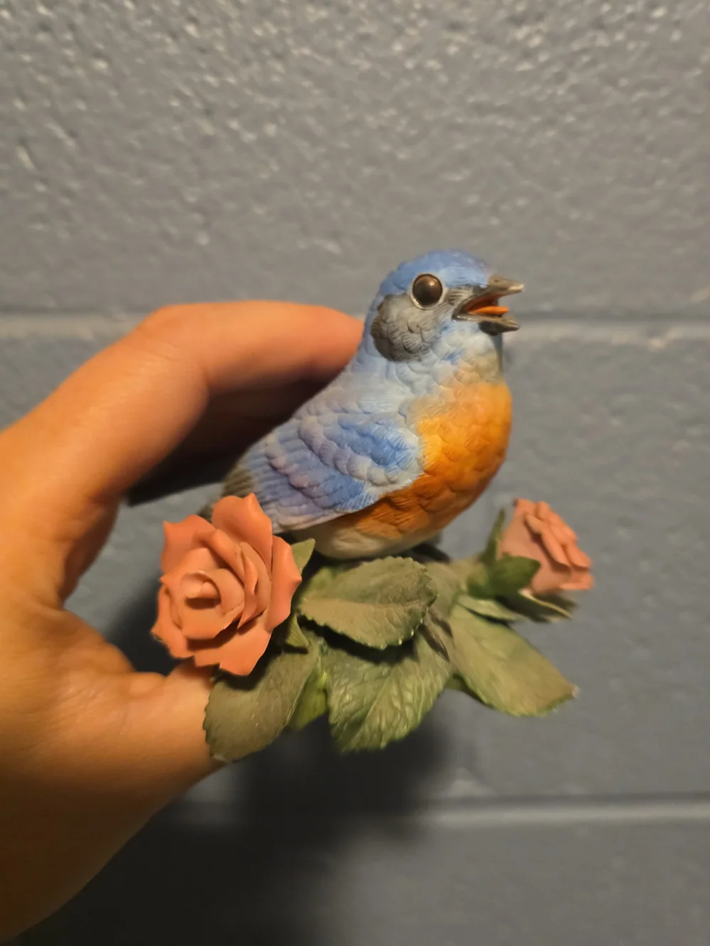 EASTERN BLUEBIRD 1986 Lenox Garden Birds Collection Fine Porcelain Figurine